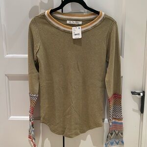 NWT Free People women’s long sleeve shirt size M
